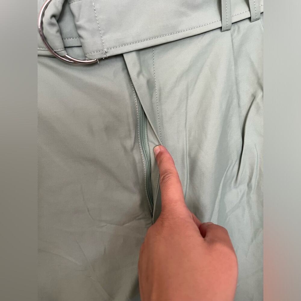 Maeve Light Green Cropped Ankle Pants - Picture 5 of 12